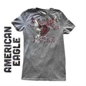 Juniors Shortsleeve American Eagle T-shirt XS/TP